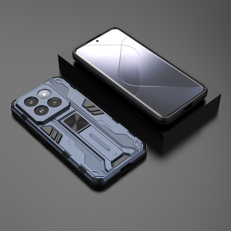 For Xiaomi 14 Pro Supersonic Armor PC Hybrid TPU Phone Case(Blue) - 1