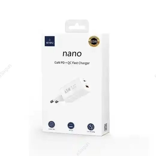 WiWU Wi-U012 65W PD+QC Wall Charger
