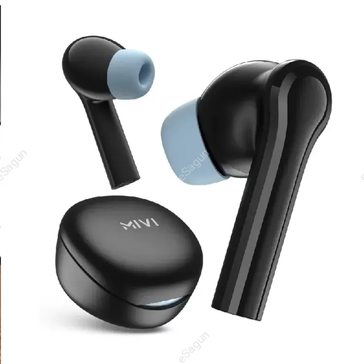Mivi DuoPods D4 TWS, 13mm drive, Rich Bass, 50H Playtime ,AI ENC, Low Latency, 5.3 BT