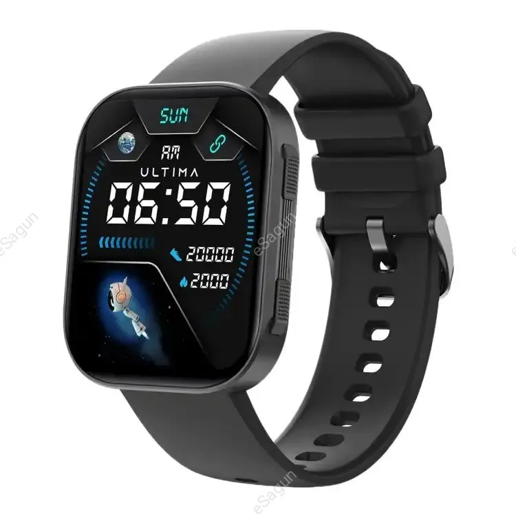 Ultima Nova Pro with 2.04" Amoled Display, Bluetooth Calling Smartwatch, IP68 Waterproof, Always On Display with Zinc Alloy Meta Frame Smart Watch