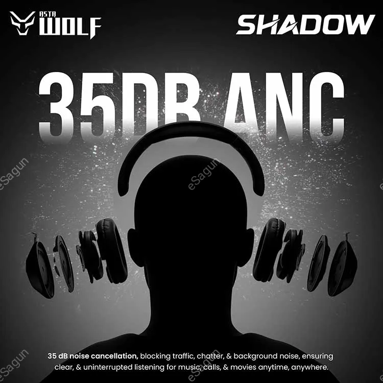 Asta Wolf Shadow Wireless ANC Headphones