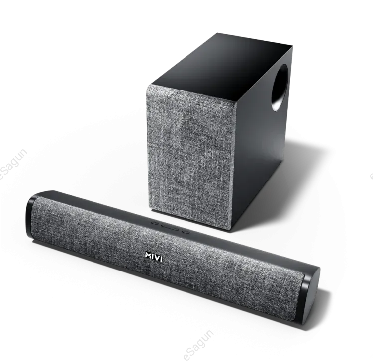 Mivi Fort S48 Soundbar With Subwoofer | 48W | 2.1 Channel | BT V5.3 | Rich Bass |