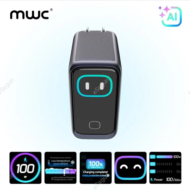 MWC GaNForce 100 Pro 100W GaN Charger Price in Nepal | AI Smart Fast Charger