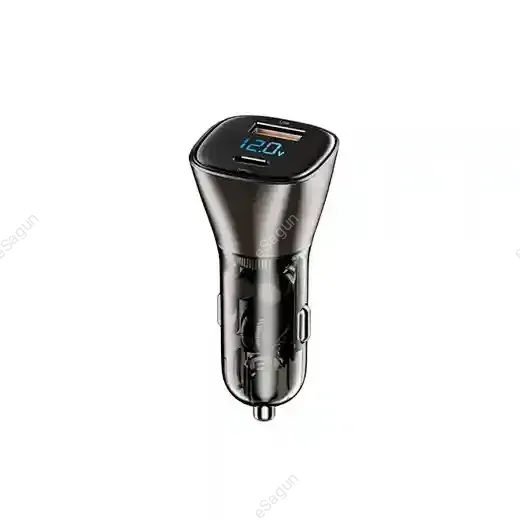 WiWU Car Charger Quick Mobile Phone Charger Dual Type C 40W Fast Charger PC-500