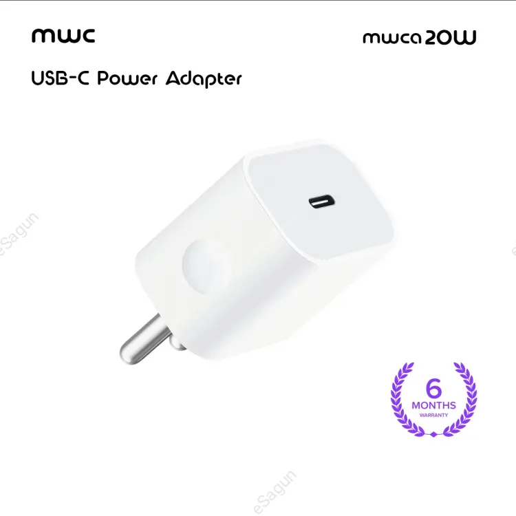 MWC Fast Charging Power Adapter With Type-C Port | 3A | Max 20W | MWCA-20W