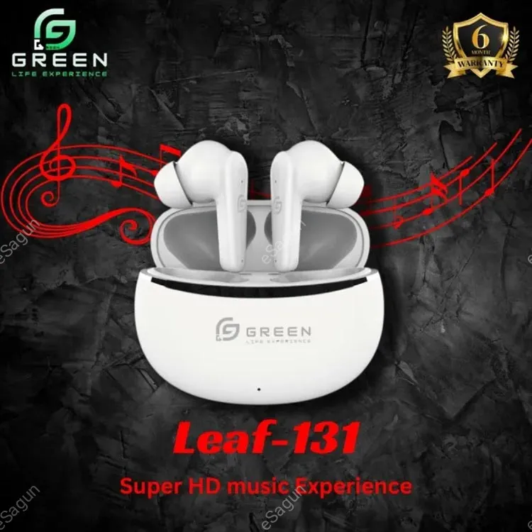 Green Leaf-131 Wireless Bluetooth Earbuds