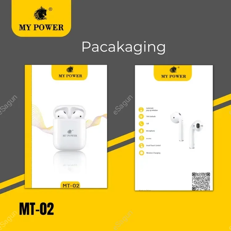 My Power Bluetooth Wireless Earbuds MT 02