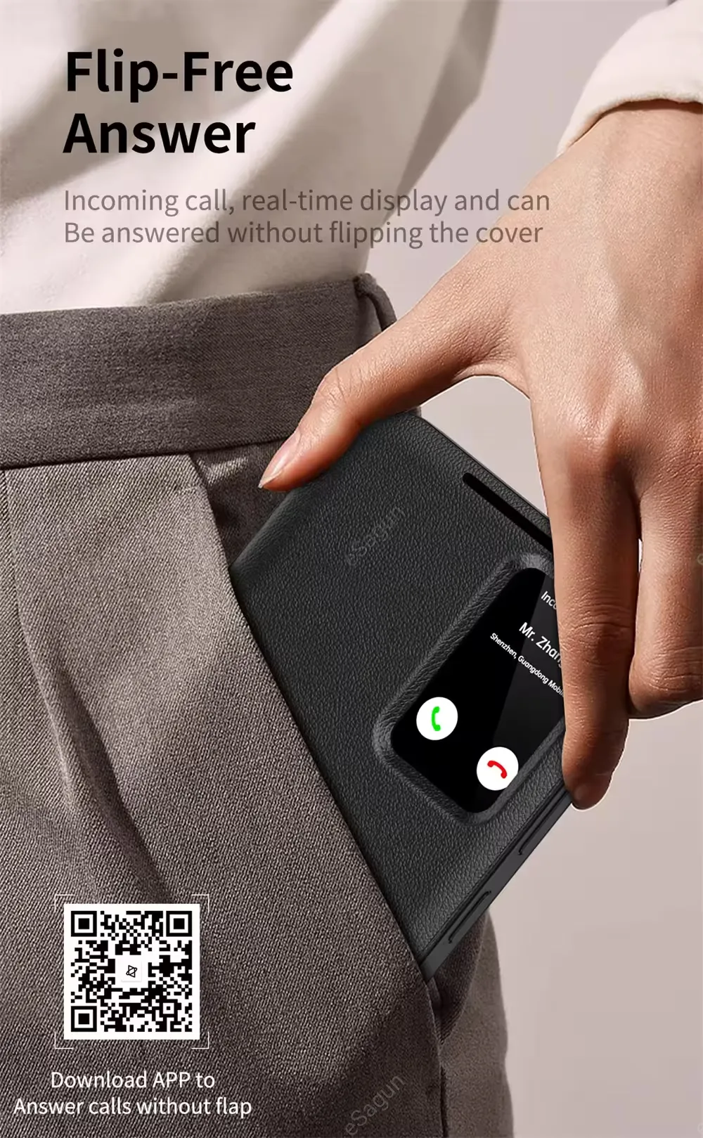 For Samsung Galaxy S26 Ultra 5G Magnetic Genuine Leather Phone Case