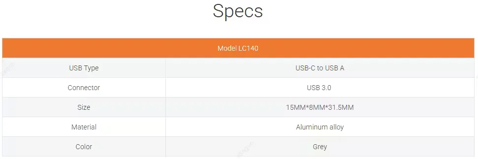 LDNIO LC140 USB-C to USB-A Adapter – OTG Converter for Phones & Laptops