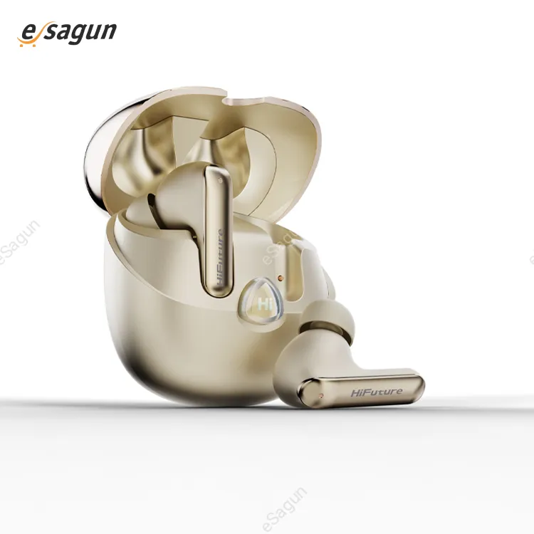 HiFuture SonicAir Earbuds | 4MIC ENC | Up to 35 Hours of playtime | Wireless 5.3 | 10MM Drive | Soft Bass | Comfort Fit