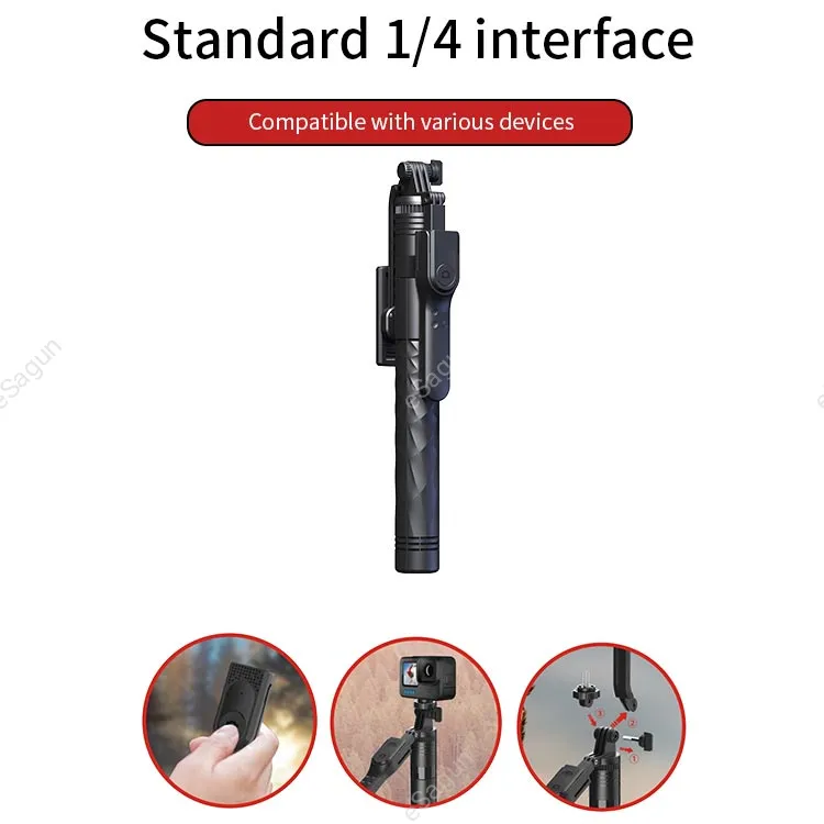Jmary KT-239 Telescopic Phone Selfie Stick Tripod With 360° Free Rotation Angle