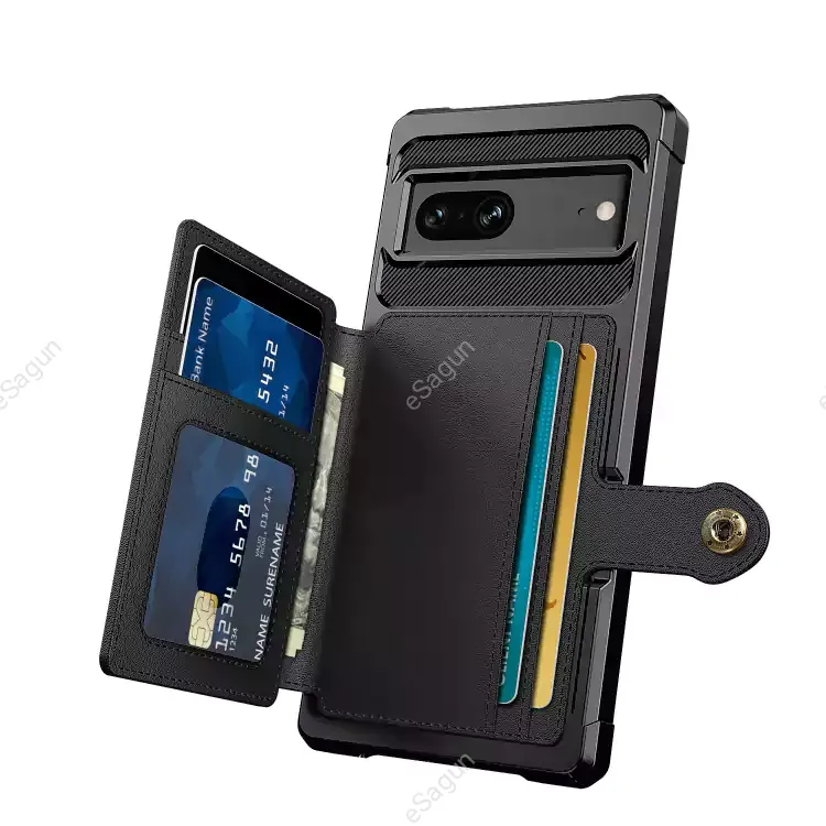 For Google Pixel 7 5G Magnetic Wallet Card Bag Leather Phone Case