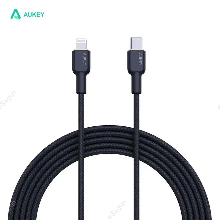 Aukey CB-NCL1 Nylon Braided USB-C To Lightning Cable