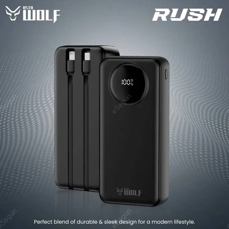 Asta Wolf Rush 20000mAh Power Bank 22.5W Fast Charging Esagun Nepal