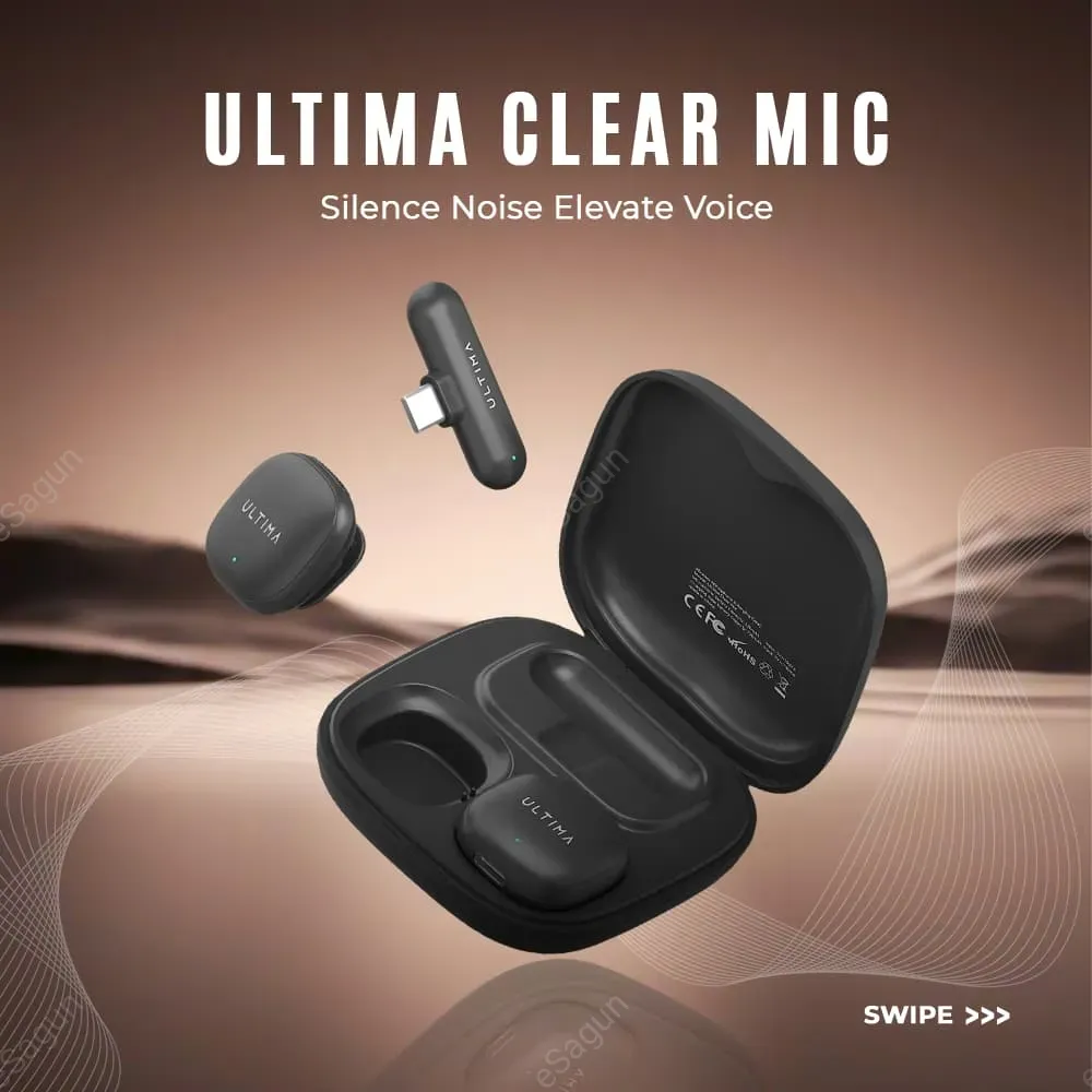 Ultima Clear Mic Lightning Receiver Wireless Microphone
