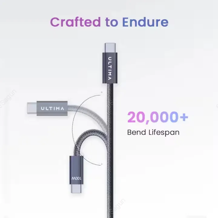 Ultima Flow 100W USB-C to USB-C Fast Charging Cable