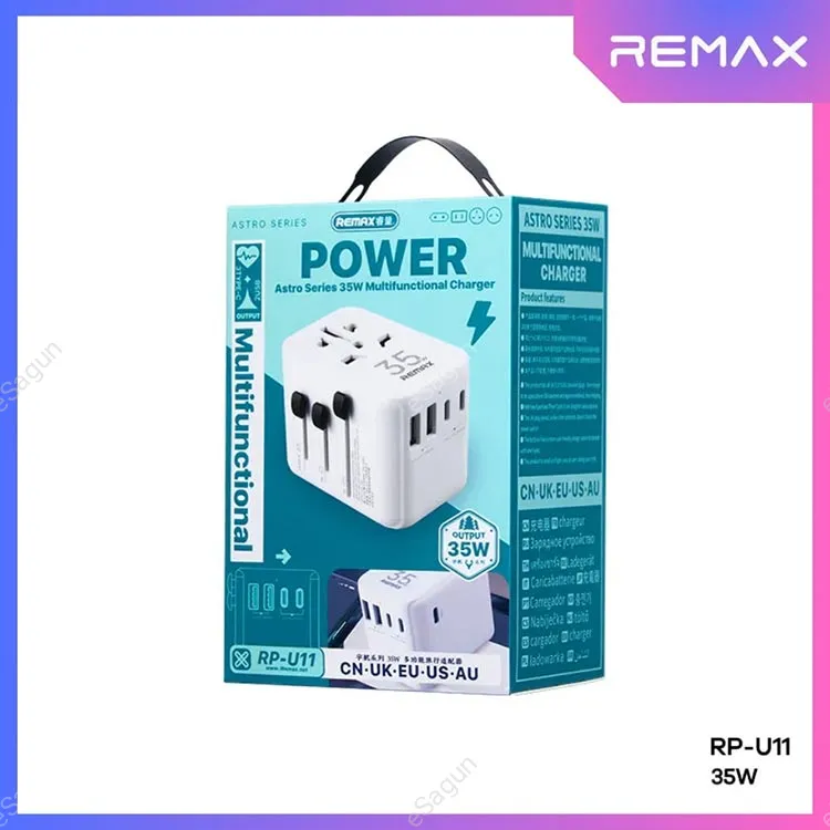 Remax-RP-U11-35W-Multifunctional-Charger Travel Essential