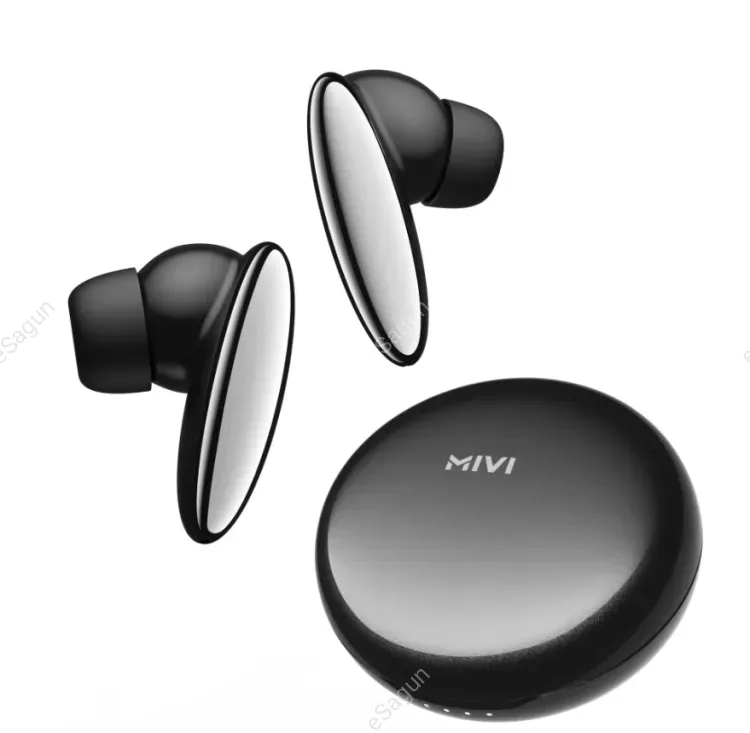 Mivi DuoPods N6, TWS Earbuds with AI Noise Cancellation ,IPX4 Water Resistant, 13mm Electroplated Drivers