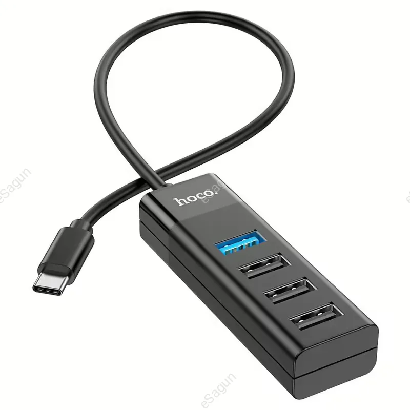 Hoco Type-C Hub 4-in-1 HB25 Easy Mix Type-C to USB3.0+USB2.0 x 3