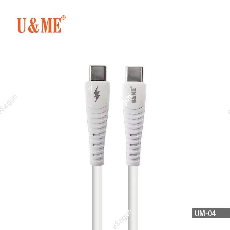 U&ME UM-04 USB C To USB C Soft Flesible Data Cable