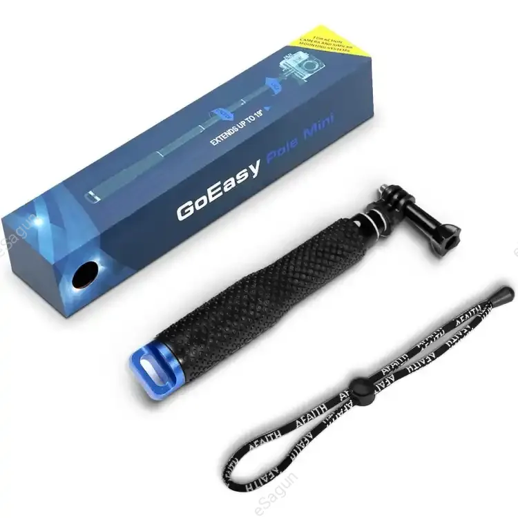 Goeasy Pole Mini Selfie Camera Stick 180 Adjustable Head Extends To 19’ Go Easy