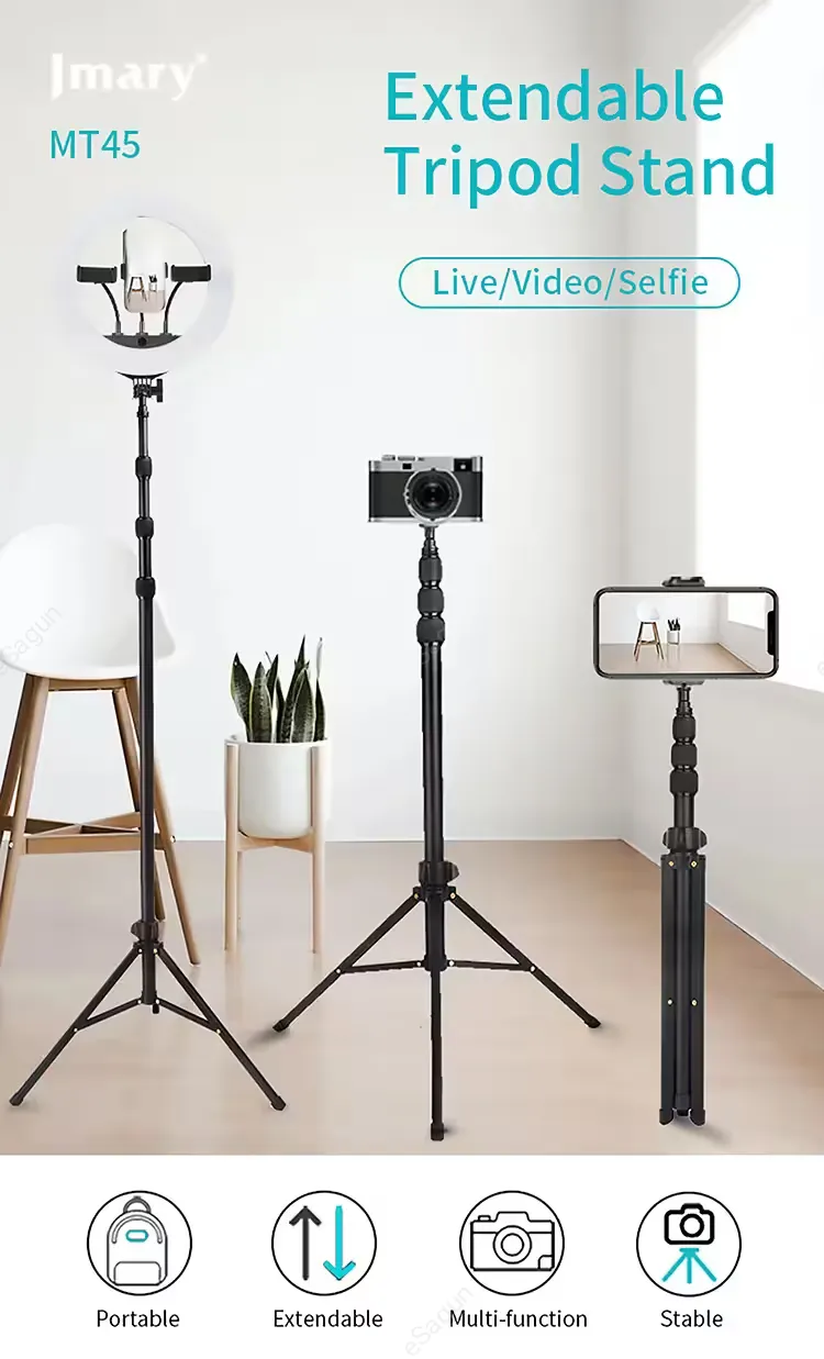 Jmary MT-45 adjustable tripod for phone and camera
