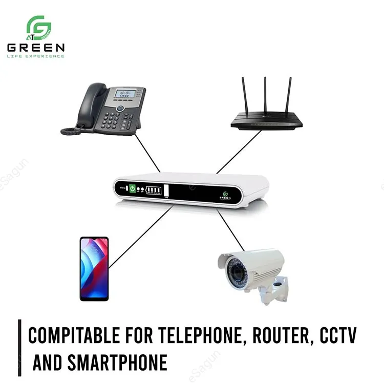 Green DC UPS Router Backup 8800mAh WiFi Power Backup Nepal Esagun_1