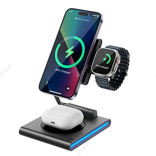 WiWU Wi-W023 3 in 1 wireless charger