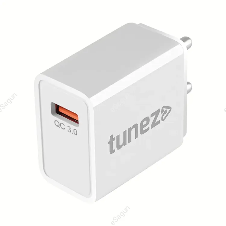 Tunez C30 22.5W Fast Charging Adaptor QC 3.0 | Made In India | USB-A Charger