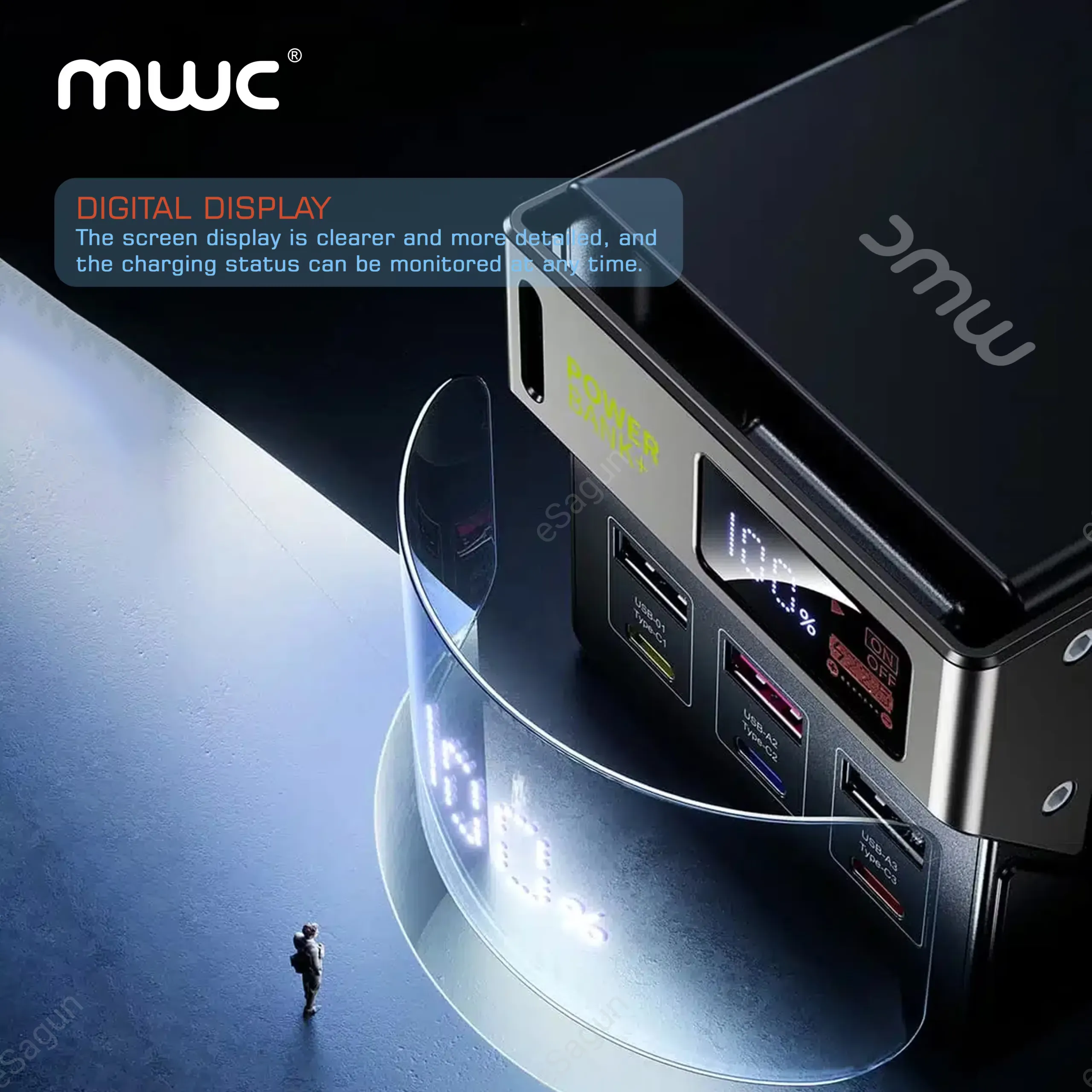 MWC PowerPulse MP50K 65W 50,000 mAh Powerbank