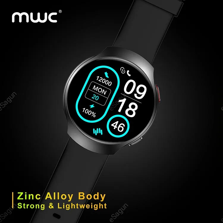 MWC Callisto Watch Pro 2 Smartwatch with 1.43-inch AMOLED Display, GPS, Bluetooth Calling, AI Features, Dual Straps, and 5ATM Water Resistance