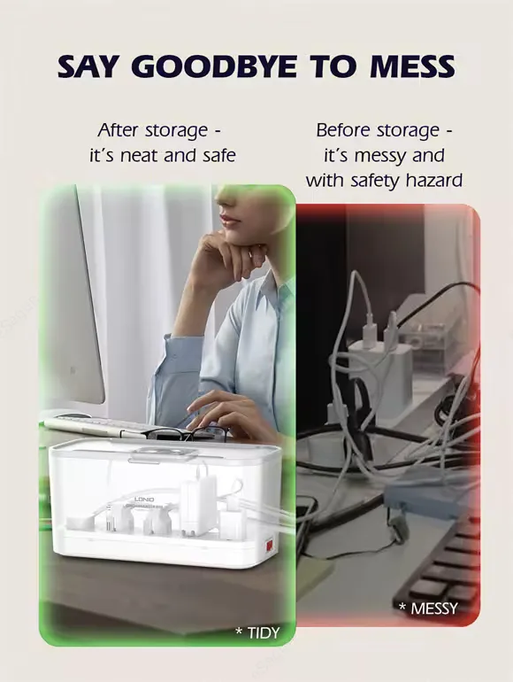 LDNIO SN5311W Smart Power Strip with Wireless Charging 15W USB PD QC Nepal_13