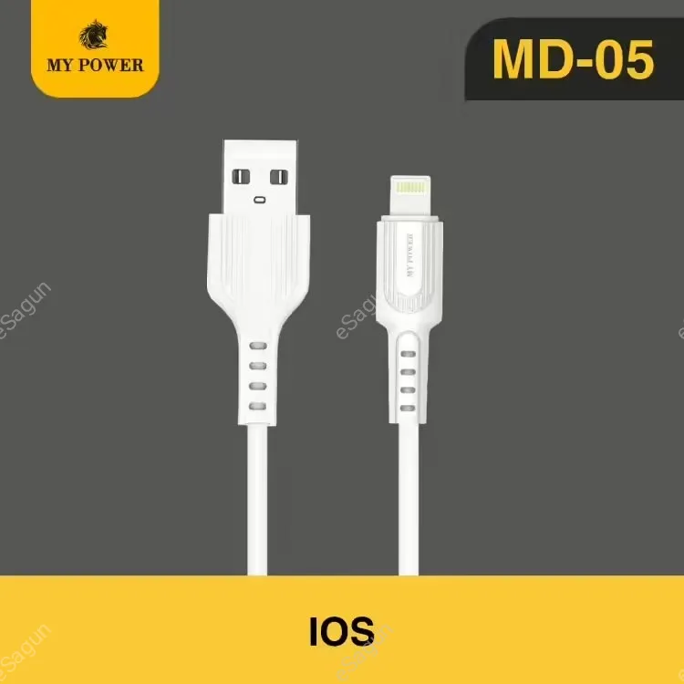 Mypower Soft Datacable Fast Charging Cable Lightning Datacable MD05
