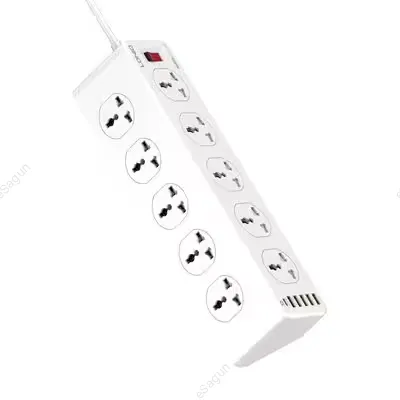 LDNIO SC10610 Power Strip 10 Outlets 6 USB 30W Fast Charging in Nepal