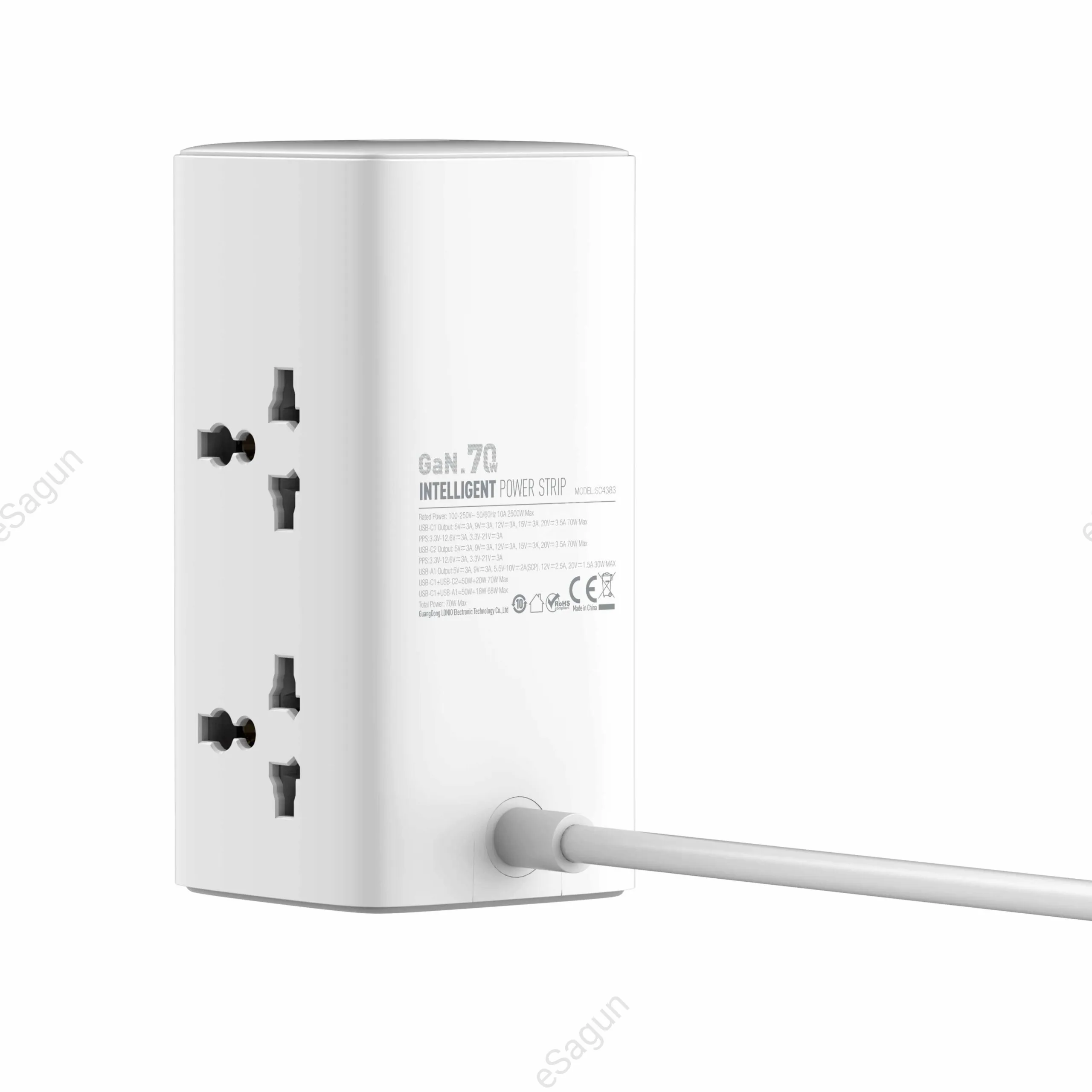 70W Multifunctional Universal Desktop Power Adapter SC4383
