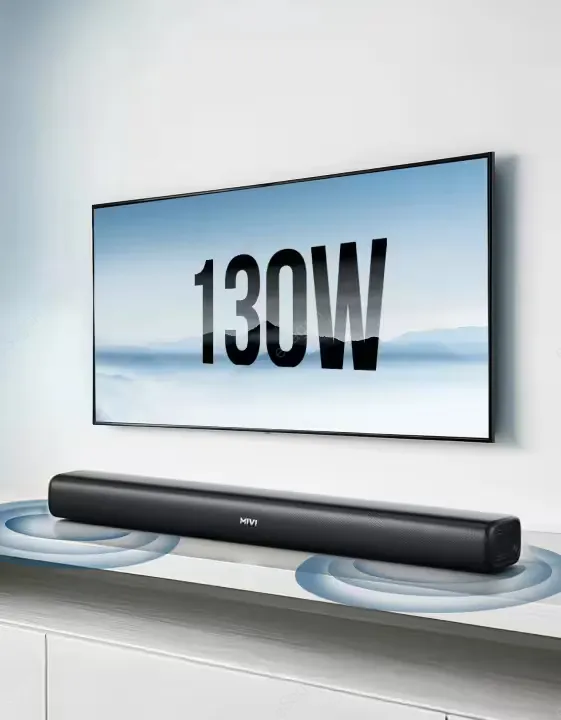 Mivi Fort R130 130W Bluetooth Soundbar with Dual Built-in Subwoofers
