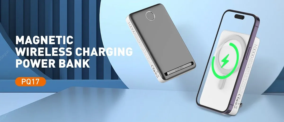 LDNIO PQ17 10000mAh Magnetic Wireless Power Bank – Fast & Portable
