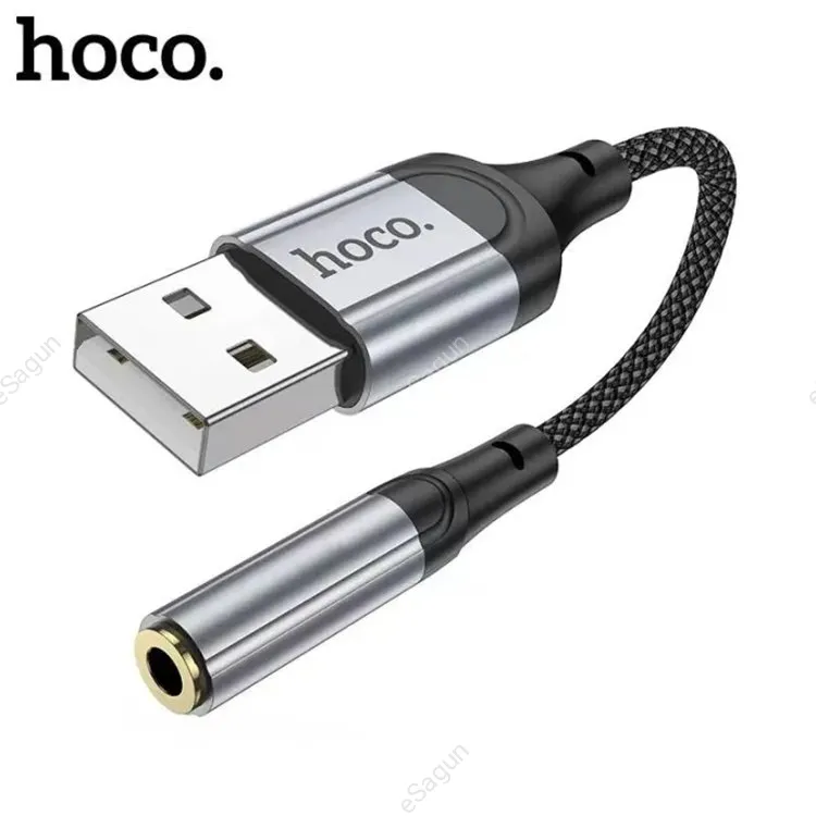 HoCo Ls36 USB TO Aux 3.5mm Female Short Cable 12 Cm External Sound Card