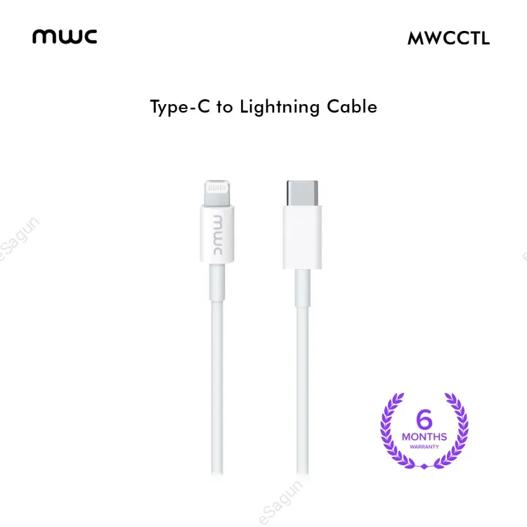 MWC USB-C To Lightning Super Fast Charging Cable | 3A | 60W | MWCCTL