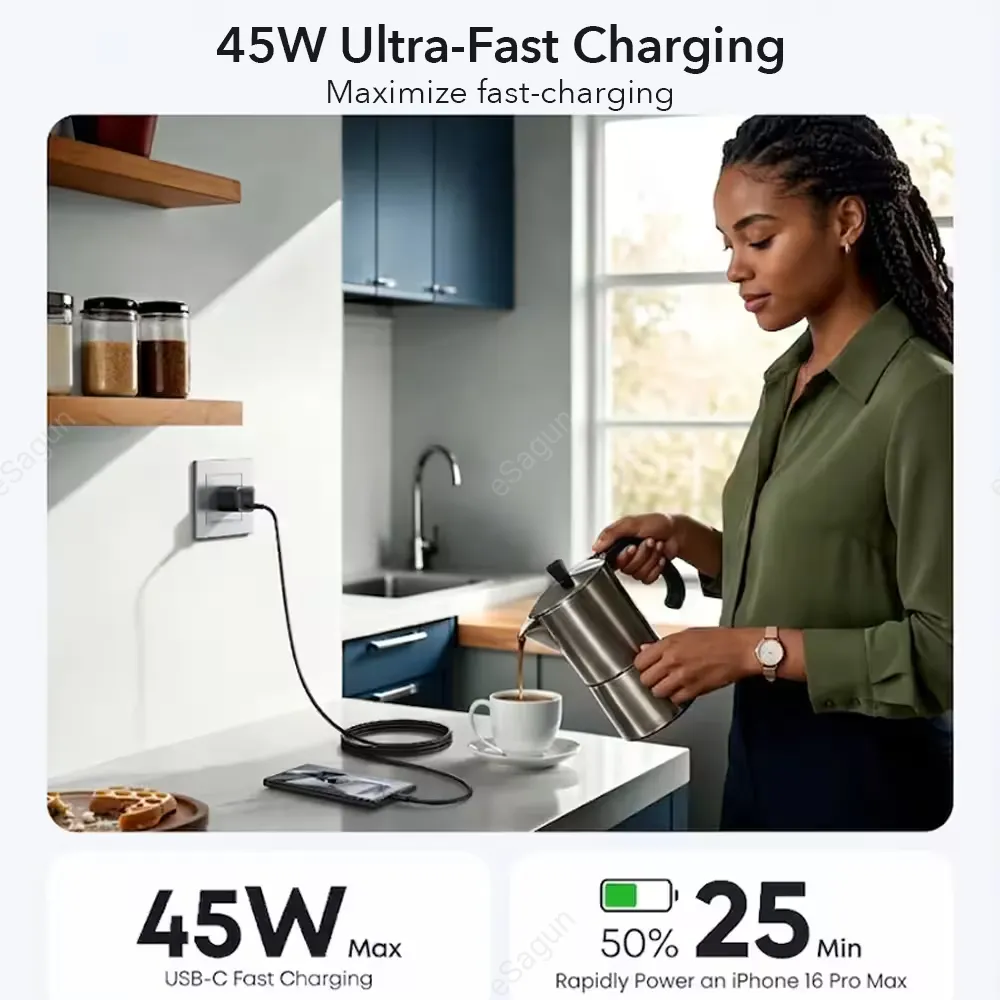 Ultima Rapid 45W GaN Dual Port Charger Nepal