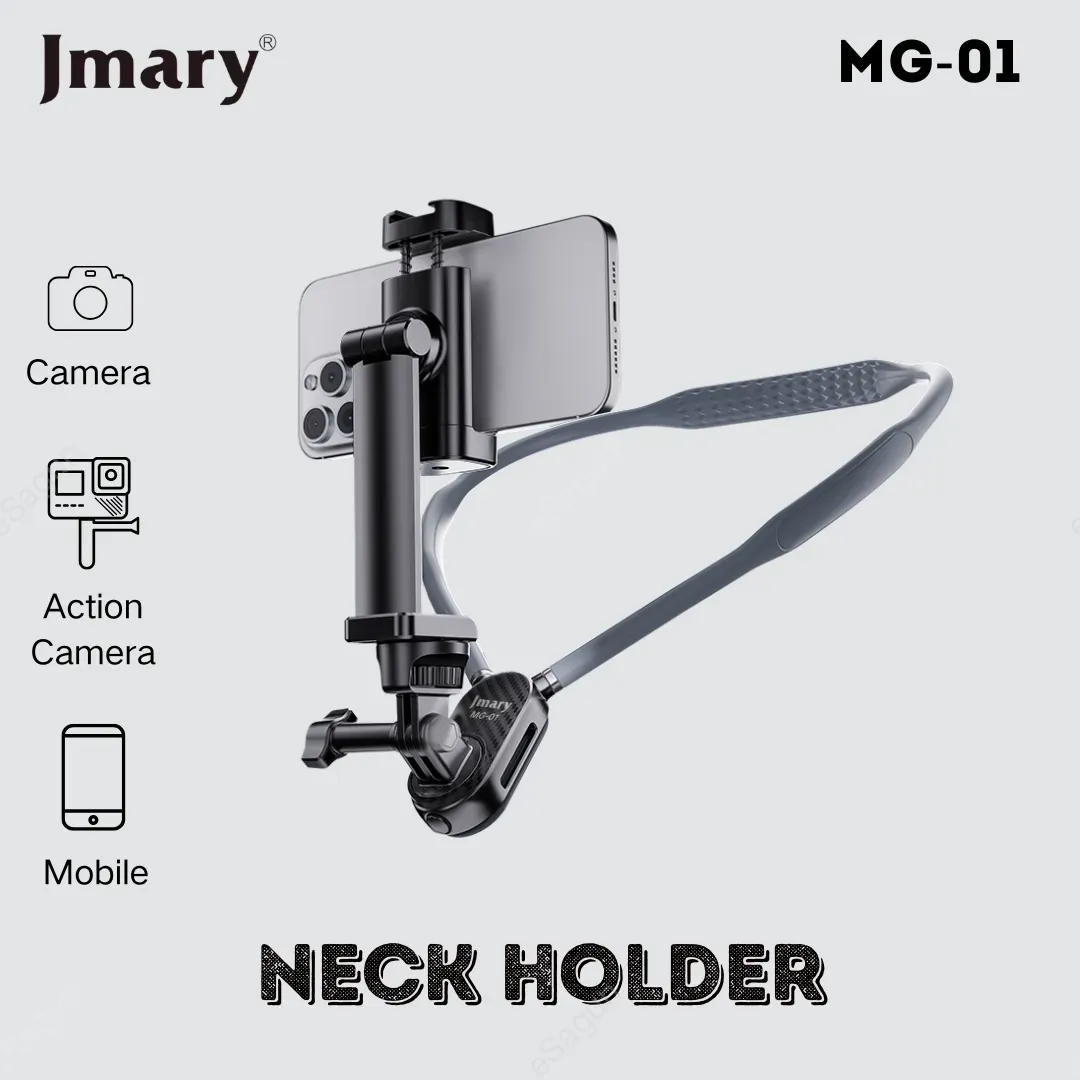 JMARY MG-01 Neck Holder for Mobile and Action Cameras