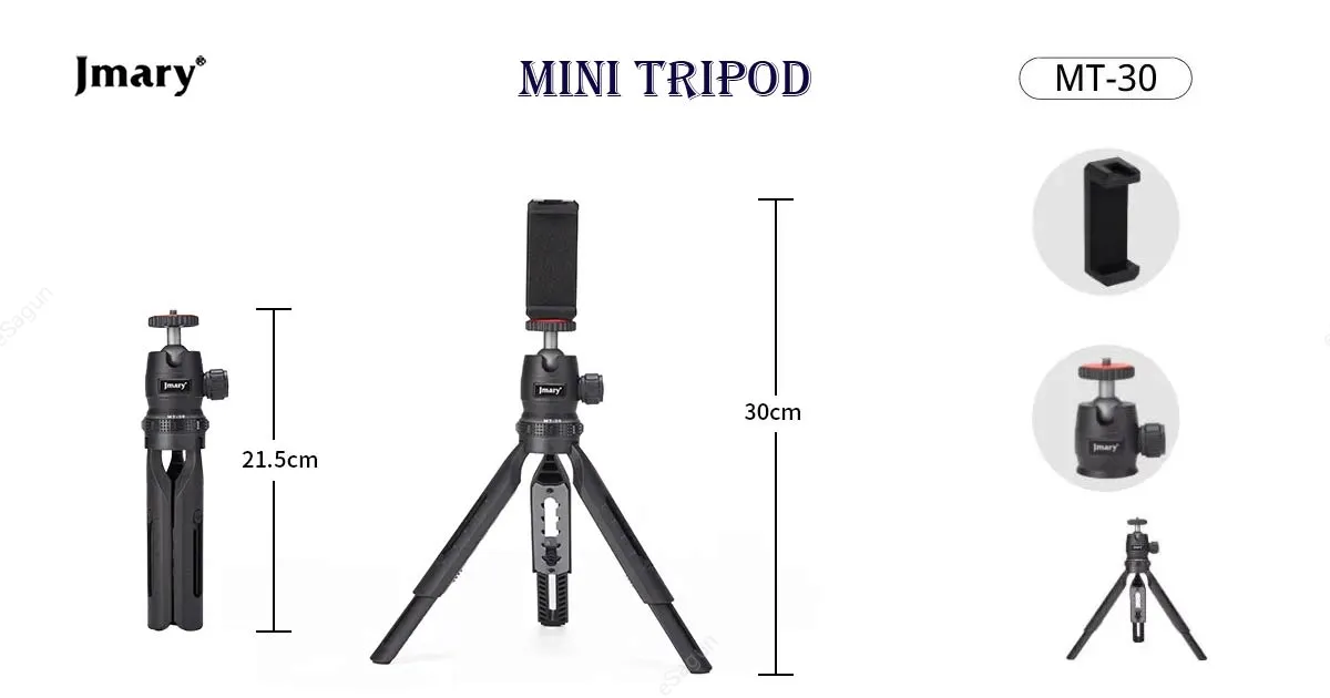 Jmary MT-30 mini tripod for smartphone and camera