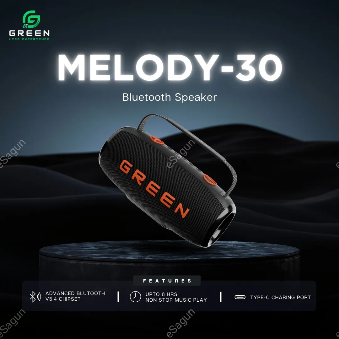 Green Melody 30 Bluetooth Speaker
