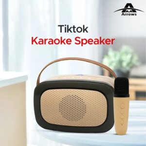 Arrows K88 Karaoke Portable Speaker With Mic | Mini Portable KTV Fun Voice Changer | Built In Echo Effect For Fun | 6 Months Warranty