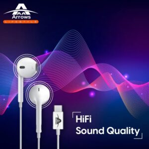 Arrows Type C Earphone | Support For IP15 Series | Hifi Sound | Six Months Warranty