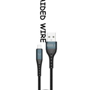 Asta WOLF Hyper | USB to Type C | 100cm Braided | Flexible | Ultra Fast Charging Data Cables | 6A Current | 120W Output |