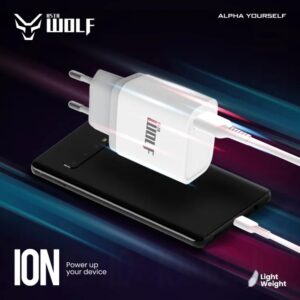 Asta WOLF ION | 27W Super Fast Charger | With USB A Port | 4A Output |