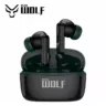 Asta WOLF Era Wireless Earbuds | IPx4 Water Resistant | Dual Mic ENC | Immersive Sound Quality | Dual Color Sporty Design | 60ms Low Latency | - Black