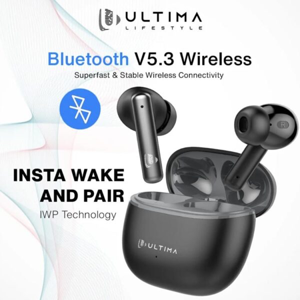 Ultima Boom 141 ANC Earbuds (30 dB) | 45Hrs Playtime | Game Mode (40ms) | IPX5 Water Resistant | 13 mm Drivers For Deep Bass Wireless Earbuds