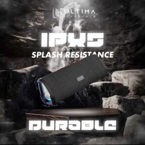 Ultima Rock 12W Bluetooth Speaker With 12Hrs Playtime | Powerful Bass | Rugged Built | TWS Feature | RGB Lights | IPX5 Water & Shock Resistant Speaker